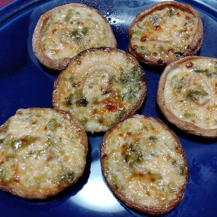 【赤ワインに合う】どんこ椎茸の味噌マヨ焼き